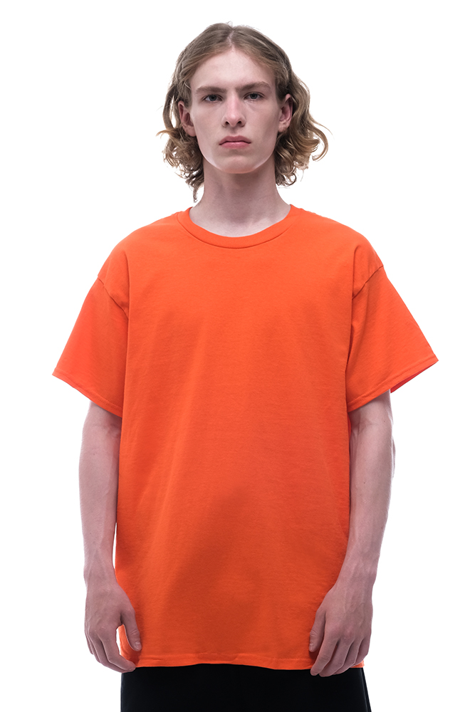 Футболка GILDAN ULTRA COTTON оранжевая мужская